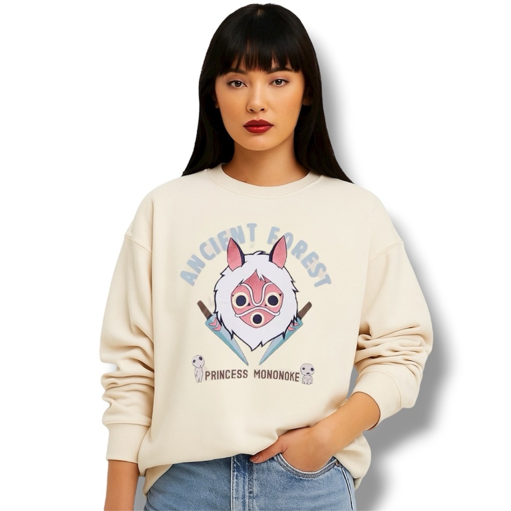 Studio Ghibli Princess Mononoke San's Mask Crewneck